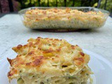 Baked pasta with courgettes, cheese and béchamel – Kabaklı peynirli fırın makarna