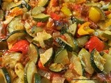 Baked Zucchini, Pepper, Onion, Garlic in Tomato Sauce; Firin Sebze