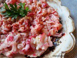 Grated Radish Salad with Tahini Sauce; Tahinli Turp Salatasi