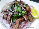 Sautéed Liver with Red Onion, Parsley and Sumac Salad; Ciger Tava