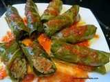 Stuffed winter greens or Swiss chard with ground meat and rice – Kis Sarmasi