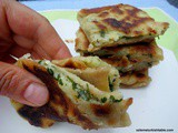 Turkish Flat Breads with potato and cheese; Patatesli Gozleme