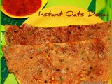 Instant oats dosa