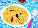 Moong dal rice