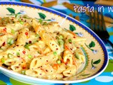 Pasta in white sauce