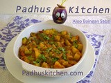 Aloo Baingan Sabzi-Eggplant Potato Curry Recipe