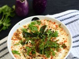 Brinjal Raita Recipe-Sutta Kathirikkai Thayir Pachadi