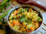 Chapati Kurma Recipe-Mixed Vegetable Kurma-Chappati Kurma (South Indian style)
