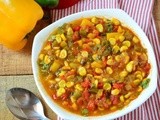 Corn Masala Recipe-Corn Capsicum Masala (gravy)