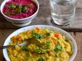 Cracked Wheat Sambar Sadam-Broken Wheat-Samba Godhumai Rava Sambar Sadam-Low Fat Recipes