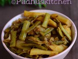 Gawar Sabzi-Gavar Phali Aloo Sabzi-Cluster Beans Potato Curry