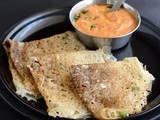 Godhuma Dosa Recipe-Crispy Instant Wheat Dosa (Step wise pictures)