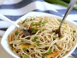 Hakka Noodles Recipe-Vegetable Hakka Noodles-Indo-Chinese Recipes