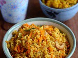 Kodo Millet Carrot Rice-Varagu Carrot Rice Recipe
