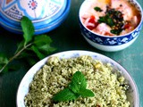 Mint Couscous Recipe-Minty Couscous-Easy Indian Style Couscous Recipes