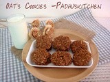 Oats Cookies-Eggless Oats Raisin Cookies