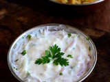 Onion Raita Recipe-Vengaya Thayir Pachadi-Side Dish for Biryani,Pulao