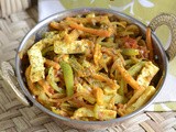 Paneer Jalfrezi-Paneer Vegetable Jalfrezi (Curry)-Paneer Recipes