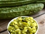 Peerkangai Poriyal Recipe-Ridge Gourd Stir Fry-Ridge Gourd Recipes