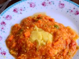 Polenta with Lentils-Indian Style Polenta Recipe