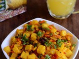 Polenta with Vegetables-Polenta Upma Recipe-Polenta with Veggies