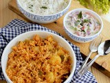 Potato Rice-Potato Capsicum Pulao-Aloo Pulao Recipe