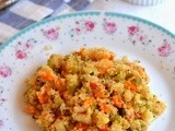 Quinoa Upma Recipe-How to make Quinoa Vegetable Upma-Quinoa Recipes