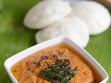 Red Bell Pepper Chutney-Chutney Recipe for Idli Dosa