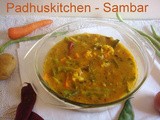 Sambar Recipe-Mixed Vegetable Sambar (step by step recipe)