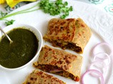 Soya Kheema Rolls-Soya Keema Wrap Recipe-Soya Chunks Recipes