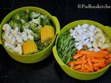 Steamed Vegetable Salad Recipe-How to Steam Vegetables