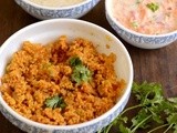 Thinai Thakkali Sadam-Foxtail Millet Tomato Rice Recipe-Healthy Lunch Recipes