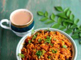 Tomato Poha-Thakkali Aval Recipe-Easy Breakfast-Dinner Recipe