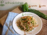 Vegetable Noodles Recipe- How to make Vegetable Noodles