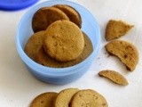 Whole Wheat Biscuits-Healthy Atta Sweet Biscuit Recipe-Tea Time Snacks Recipes