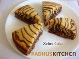 Zebra Cake Recipe-Marble Cake(Zebra Pattern)