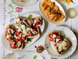 Caponata and Radicchio Bruschetta