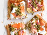 Cold Smoked Trout Pizza Tart