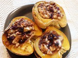 Apple and Pecan Stuffed Sweet Dumpling Squash plus a Supermoon Stargazer Alert