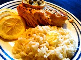 Delicious Baked Salmon w/Capers, Lemon and Thyme
