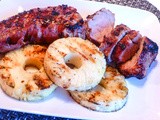 Grilled Jerk Pork Tenderloin with Pineapple Slices