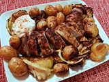 Hungarian Pork Tenderloin with Roasted Potatoes and Cabbage