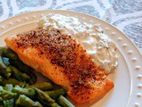 Orange Roasted Salmon with Caper Sauce, Delicious