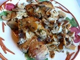 Pork Chops with Mushrooms in Dijon Sauce
