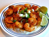 Spicy Garlic-Lime Shrimp with Grits