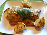 Zesty Grilled Salmon w/Citrus-Dill Butter