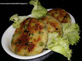 Alu matar ki tikki / peas and potato patty