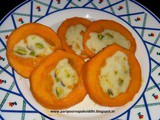 Badam pista kulfi stuffed whole mango