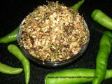 Doodhi chya salachi chutney / bottlegourd peel chutney