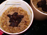 Eggless coffee & peanut butter mug cake